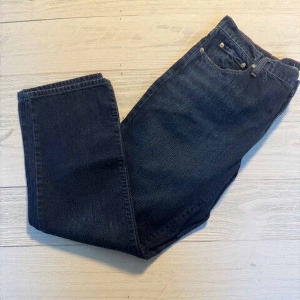 L.L. Bean Dark Wash 100% Cotton 5 Pocket Men's Jeans 35x32